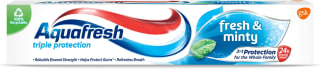 Keep Aquafresh toothpaste triple protection fresh and minty for only £0.80 at Amazon