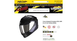 Casco Scorpion EXO 1400 EVO II CARBON 22.06 por 288€