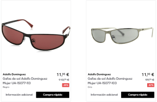 ADOLFO DOMÍNGUEZ - Gafas de sol por 11,95€