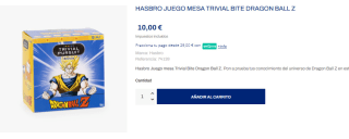 Juego mesa Hasbro Trivial Pursuit Friends The TV Series o Dragon Ball por 10€