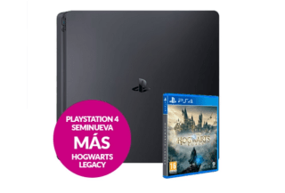 Playstation 4 seminueva + juego hogwarts legacy por solo 139,99€