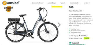 Amslod Wellington MRX-600 Elektrische Fiets maat M voor €1.499 bij Amslod
