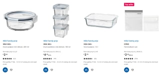 20% IKEA Family korting op alle voedselopbergers