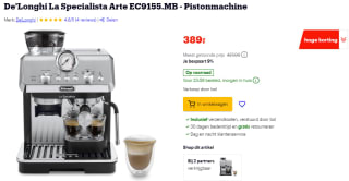 De'Longhi La Specialista Arte EC9155.MB Pistonmachine voor €389 bij Bol