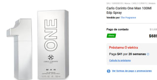 Carlo Corinto One Man 100Ml Edp Spray por $689 en Elektra
