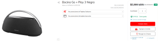 Bocina Go + Play 3 Negra por $5,999 en Sanborns