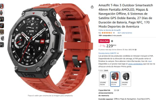 Amazfit T-Rex 3 Outdoor Smartwatch 48mm Pantalla AMOLED por 229€ en dos colores