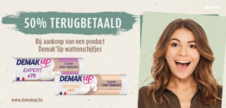 50% terugbetaald bij Demak-Up wattenschijfjes bij myshopi