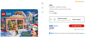 LEGO City 60436 - Le calendrier de l'Avent 2024 à 19,99€