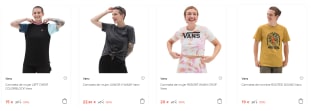 Recopilacion de Camisetas VANS al 50% de Descuento en El Corte Inglés