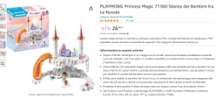 Playmobil Princess Magic Babykamer (71360) voor €26,46 bij Amazon Italië