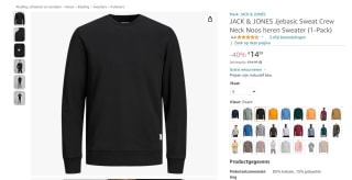 Jack & Jones crewneck sweater voor €14,99
