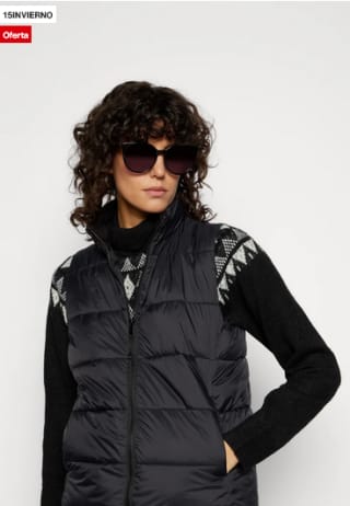 Chaleco GAP PUFFER VEST Mujer negro por 19,95€