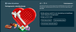 Gratis Valentijn doosje + dubbele punten in de Lego store
