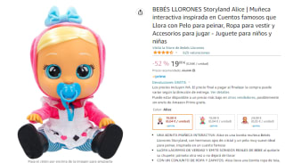 Bebe lloron de Alicia en el país de las maravillas por 19€