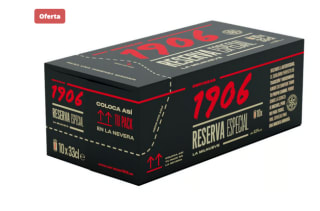 Cerveza 1906 Reserva Especial Pack 10 Latas 33cl por 7,50€
