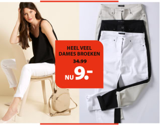 Alle damesbroeken voor €9 bij Terstal