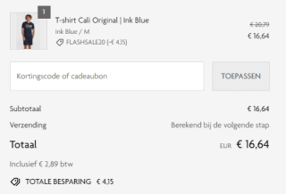 20% extra korting op sale-artikelen bij O'Neill