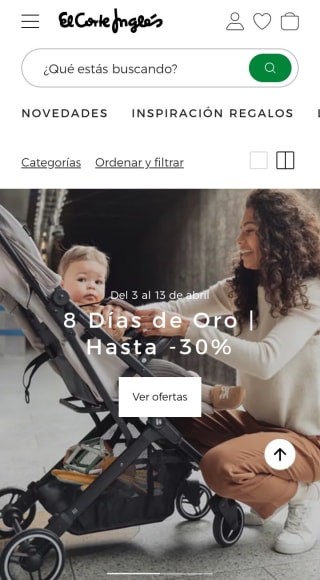 Hasta -30% Artículos para Bebé desde El Corte Inglés.