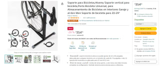 Soporte para Bicicletas Hisemy por $502.55 en Amazon
