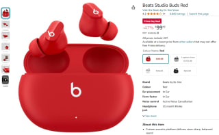 Beats Studio buds voor €99,99 met Amazon Prime