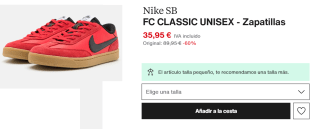 Zapatillas Nike SB FC Classic por 35.95€