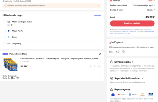 340 Pastillas Finish Powerball Quantum para Lavavajillas por solo 45,59€