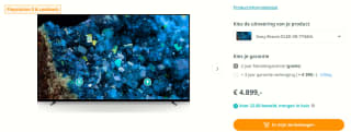 Sony Bravia XR-77A84L + 'gratis' Playstation 5 of €300 cashback bij Artandcraft