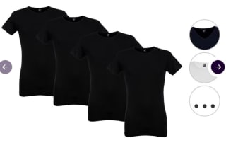 4x Alan Red Basic T-Shirt | Oklahoma of Ottawa voor €29,95 bij iBOOD