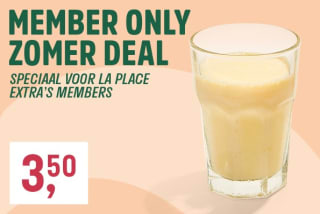 Smoothie mango kokos gember voor €3,50 bij La Place voor members