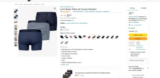 Pack 3 Boxer Levi's para Hombre por solo 23,45€