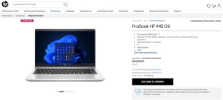 Notebook da HP, modelo ProBook 445 - R$ 3.805,70