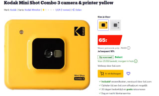 Kodak Mini Shot Combo 3 Camera & Printer Geel voor €65 bij Bol.com