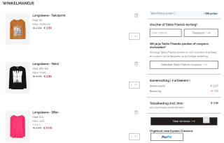 3 halen 2 betalen op de sale bij Takko Fashion