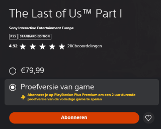 The Last of Us™ Part I gratis voor Playstation Plus Extra/Premium gebruikers
