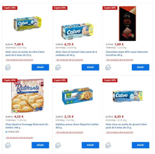 50% que vuelve en Carrefour.