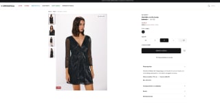 Vestido corto lurex Springfield por solo 12,99€