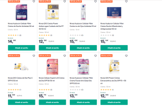 -50% de descuento en la 2ª unidad de productos Nivea