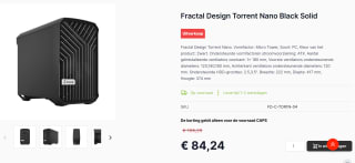 Fractal Design Torrent Nano Black Solid Behuizing voor €84,24 bij Caps