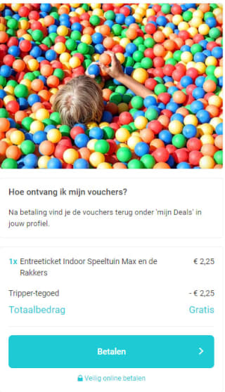 Tripper kortingscode voor €2,50 korting in de shop
