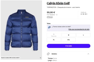 Calvin Klein Golf WHISTLER - Chaqueta de invierno por 47€ otro modelo en descripción