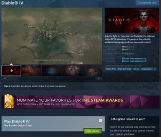 Diablo IV via Steam gratis te spelen