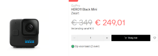 GoPro HERO11 Black Mini voor €249,01