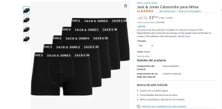 marca Jack & Jones Calzoncillo para Niños por 17,50€