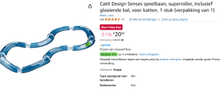 Cat it Senses kattenspeelgoed Super roller voor €20,69 bij Amazon