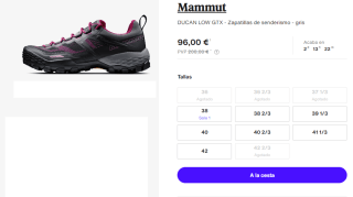 Zapatillas de senderismo para Mujer Mammut Ducan Low Gore-Tex por 81€