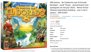 De Zoektocht naar El Dorado voor €22,49 bij Amazon