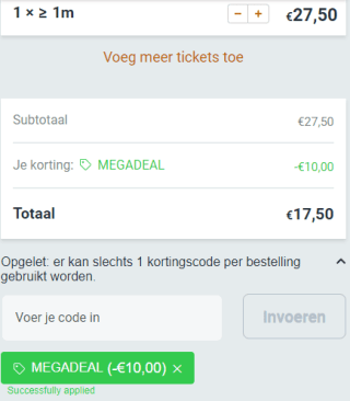 €10 korting op ≥1m tickets bij Plopsa parken