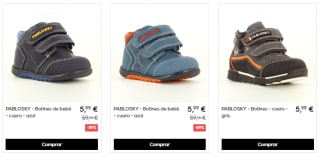 Calzado Pablosky niños por tan solo 3,50€ en Privalia