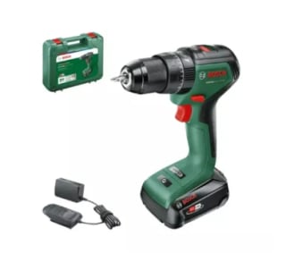 Perceuse à percussion Bosch UniversalImpact 18V60 avec 2 batteries 2Ah + coffret outils à 106,90€